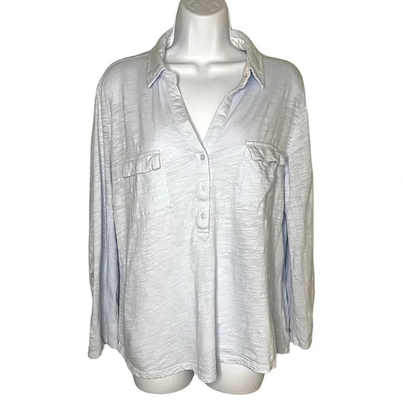 Jones New York XXL Light Blue Button-Up 100% Cotton Shirt - Picture 6 of 6